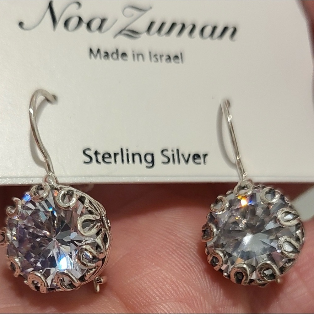 🪩Noa Zuman Sterling Silver Earrings - Elegant and Timeless🪩 - Picture 5 of 7